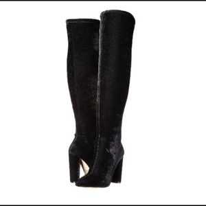 Aldo Over The Knee Slyvana Velvet Boots